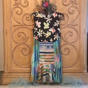 Bisou Bisou Drop Waist Dress Multicolored